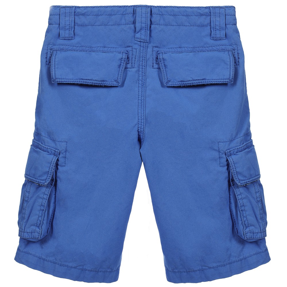 ikks boys electric blue cotton cargo shorts 123957 29bcc007d2a4df9d52fd9ca7e36c67170db6f7c2