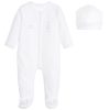 absorba white cotton velour babysuit hat gift set 133245 4322a81ed1005ba52a7cf1d14e0d320672c27894
