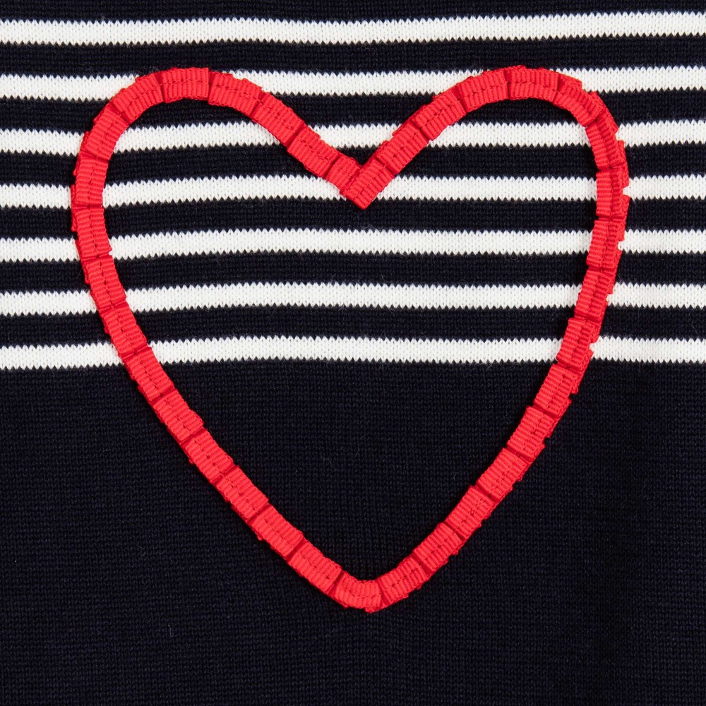 tommy hilfiger girls blue knitted sweater with heart applique 135674 2b09465720a0ff0e1e0d118e396c617020f47efb