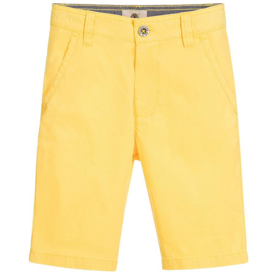 timberland boys yellow organic cotton shorts 153286 10253baff68ab356e80800f292a4204bfe3bdb47