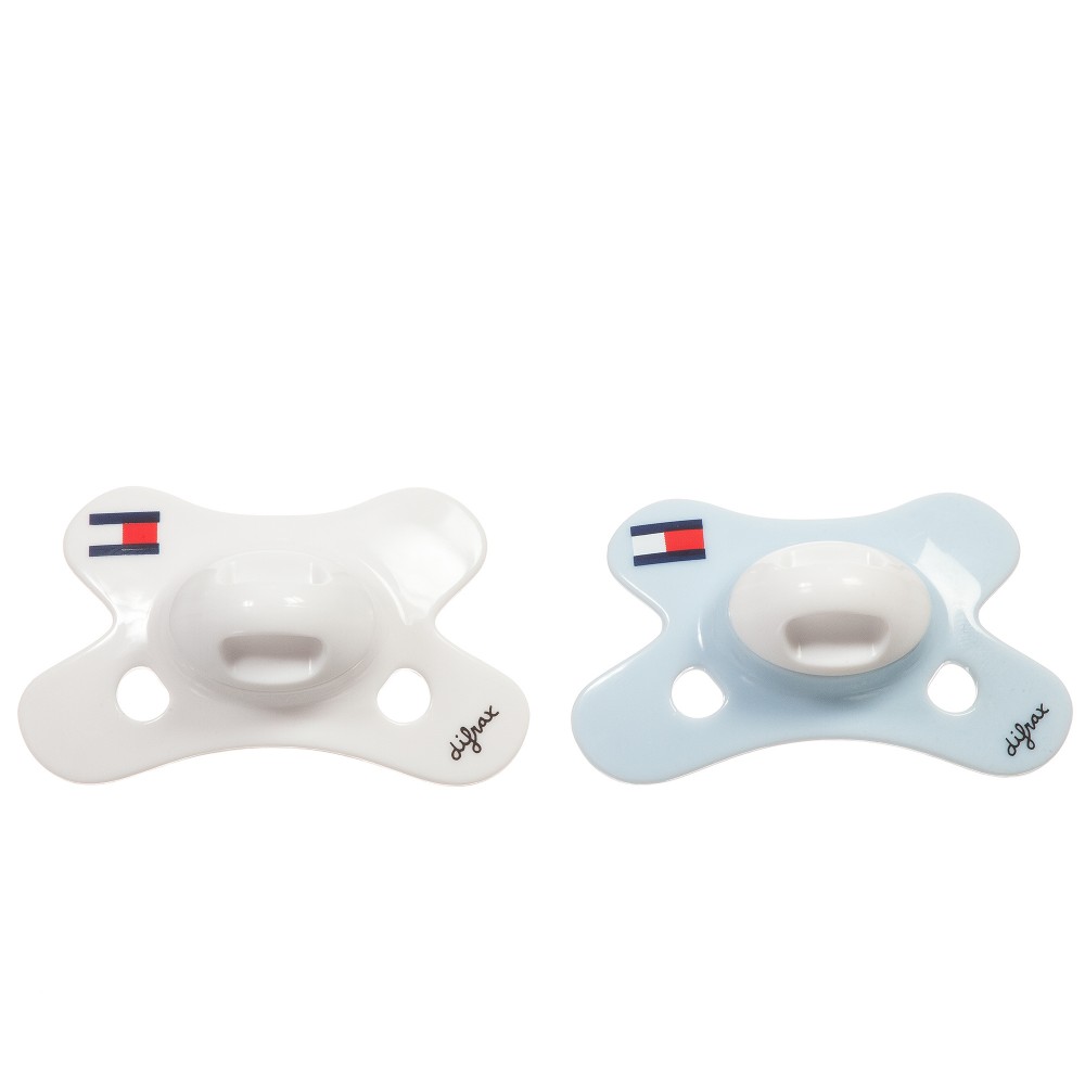 tommy hilfiger baby boys blue white dummies pack of 2 116656 290be72caba4ddcfd28be15aedc172a3ab19058c