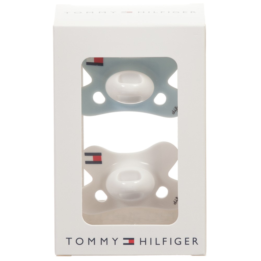 tommy hilfiger baby boys blue white dummies pack of 2 116656 d771bed947e6f227f1c4b82301379f45790b2be6