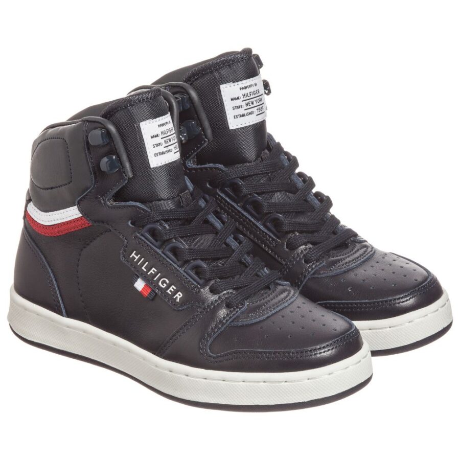 tommy hilfiger navy blue high top trainers 178394 4ab6df900ee257872bc56670ef3dc82409a92377