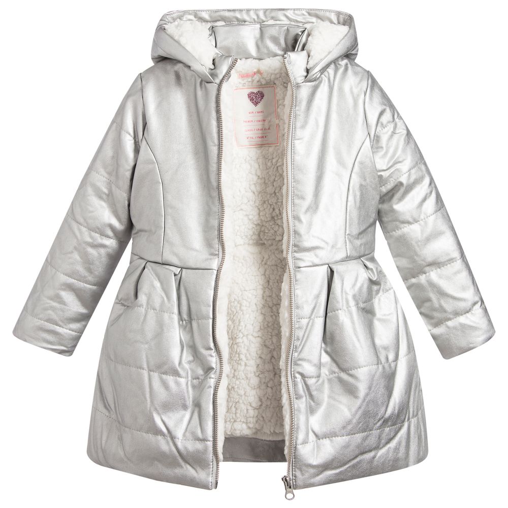 billieblush girls silver padded coat 182082 5ca87d49703a2172d79c88b06c8a6501e3f87a30 1