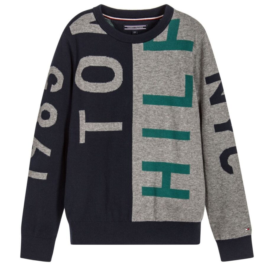 tommy hilfiger boys cotton knit sweater 177741 e70ee4a6029b51e818c2f4232007be8eac8ca160