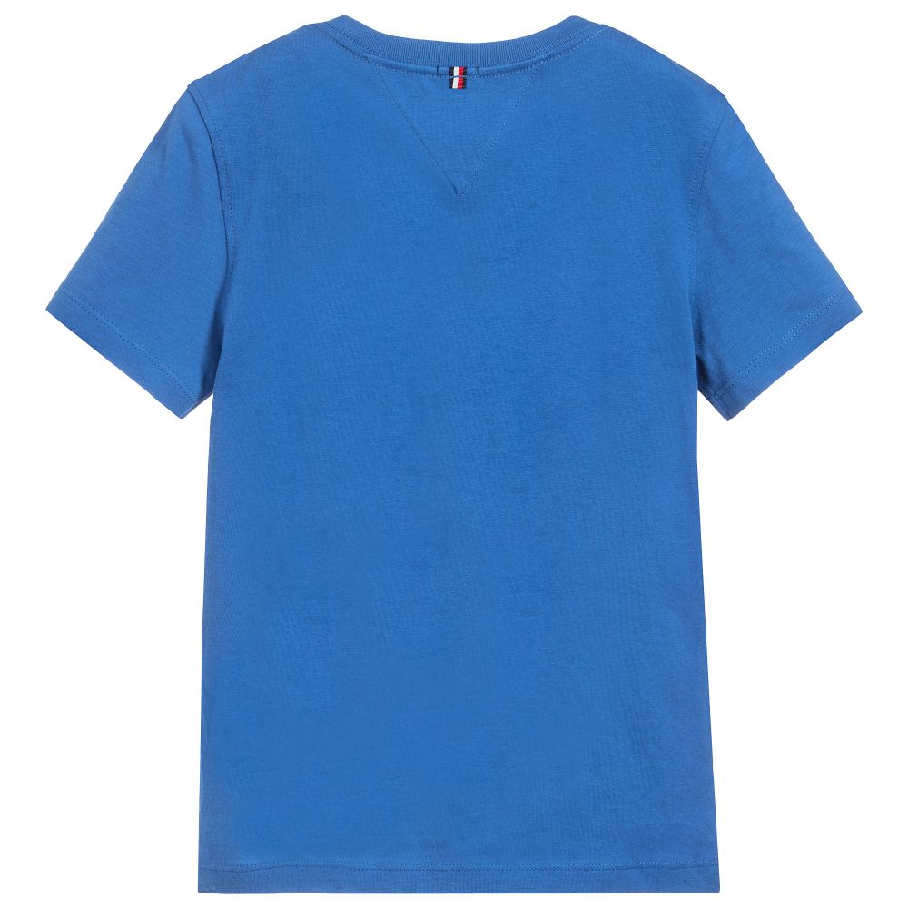 tommy hilfiger boys blue logo cotton t shirt 196329 ca0f13f2483c1a03fd4ba42ae08236abba14c00a
