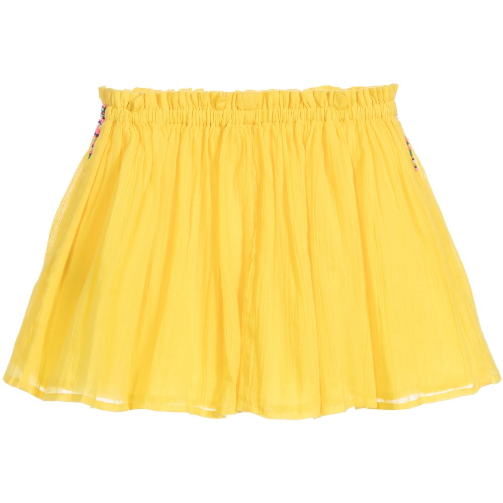 billieblush girls yellow cotton skirt 202511 92f3d92296f6f83310122c5c700b11609cb52249