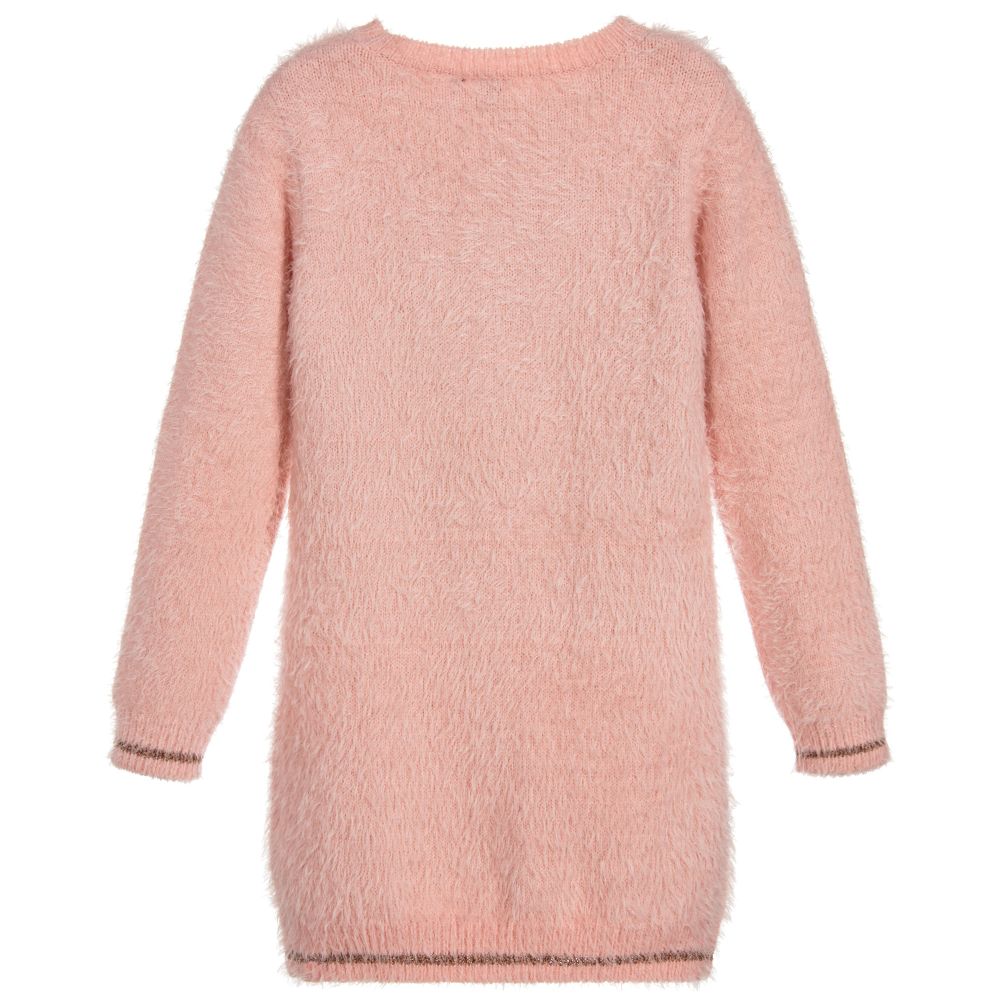 3pommes girls pink knitted dress 217811 e2a9980cad02a2ecb0f44c15caa1d0575baeb029