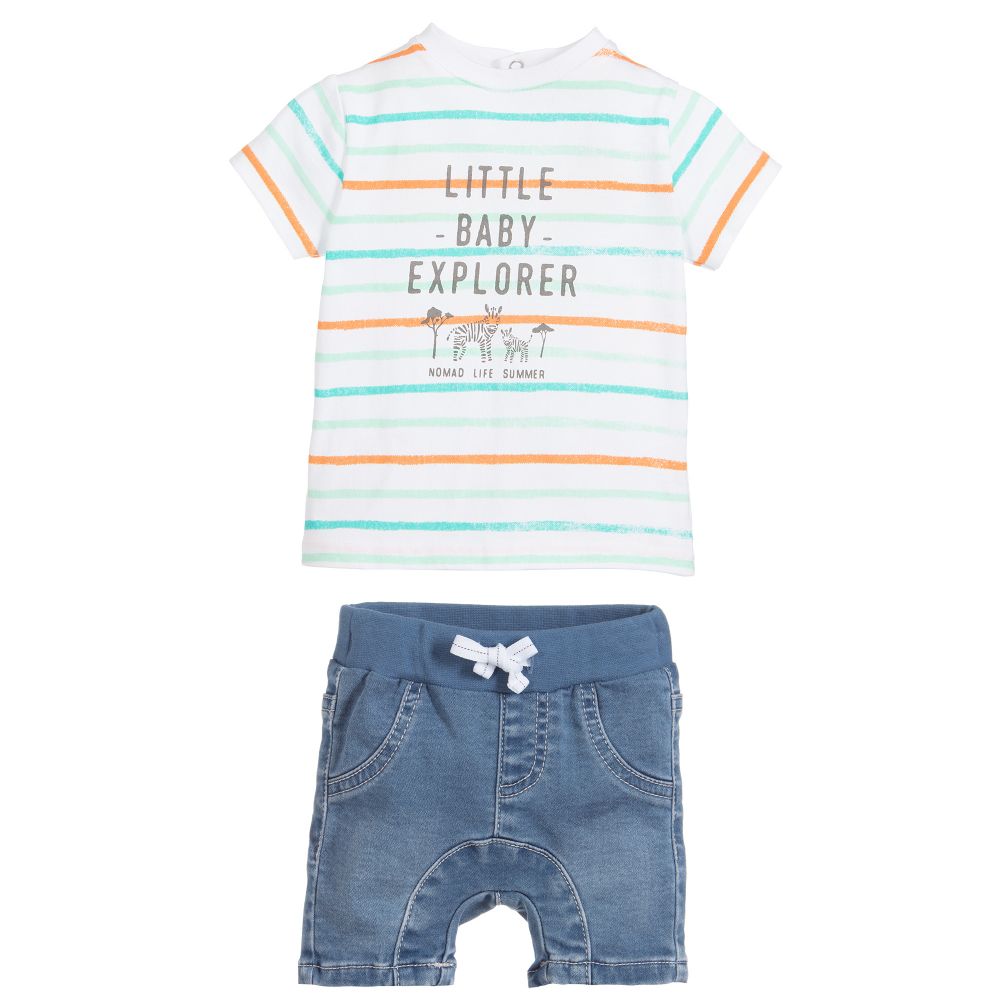 3pommes baby boys cotton shorts outfit 245983 86f4c84bd9a8451071310450e1f08a9d233ae28f