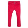 pantalon stretch en denim rouge