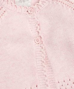 S738IA8 02 Pink Knit Cardigan