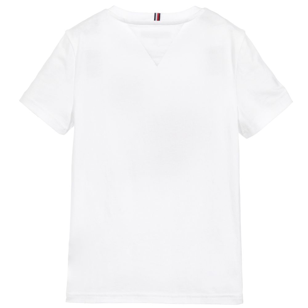 tommy hilfiger white organic cotton t shirt 289243 027647e7243556b3fb4b1959e8abd95009279ae6