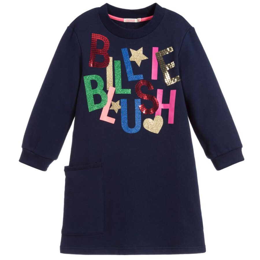 billieblush blue logo sweatshirt dress 337414 236dbac4da5cede16d21c20b1ec46b2712aee206
