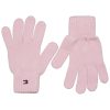 tommy hilfiger flag knit gloves vanter romantic pink au0au01023 toj p