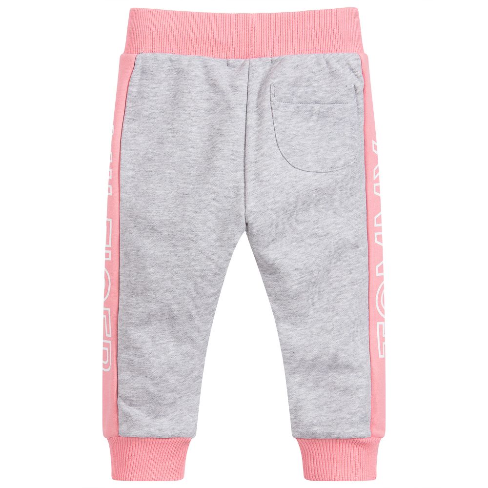 tommy hilfiger grey pink logo joggers 324011 2b02b0ab1afa9e31d416f0f26aeb04c74616f495