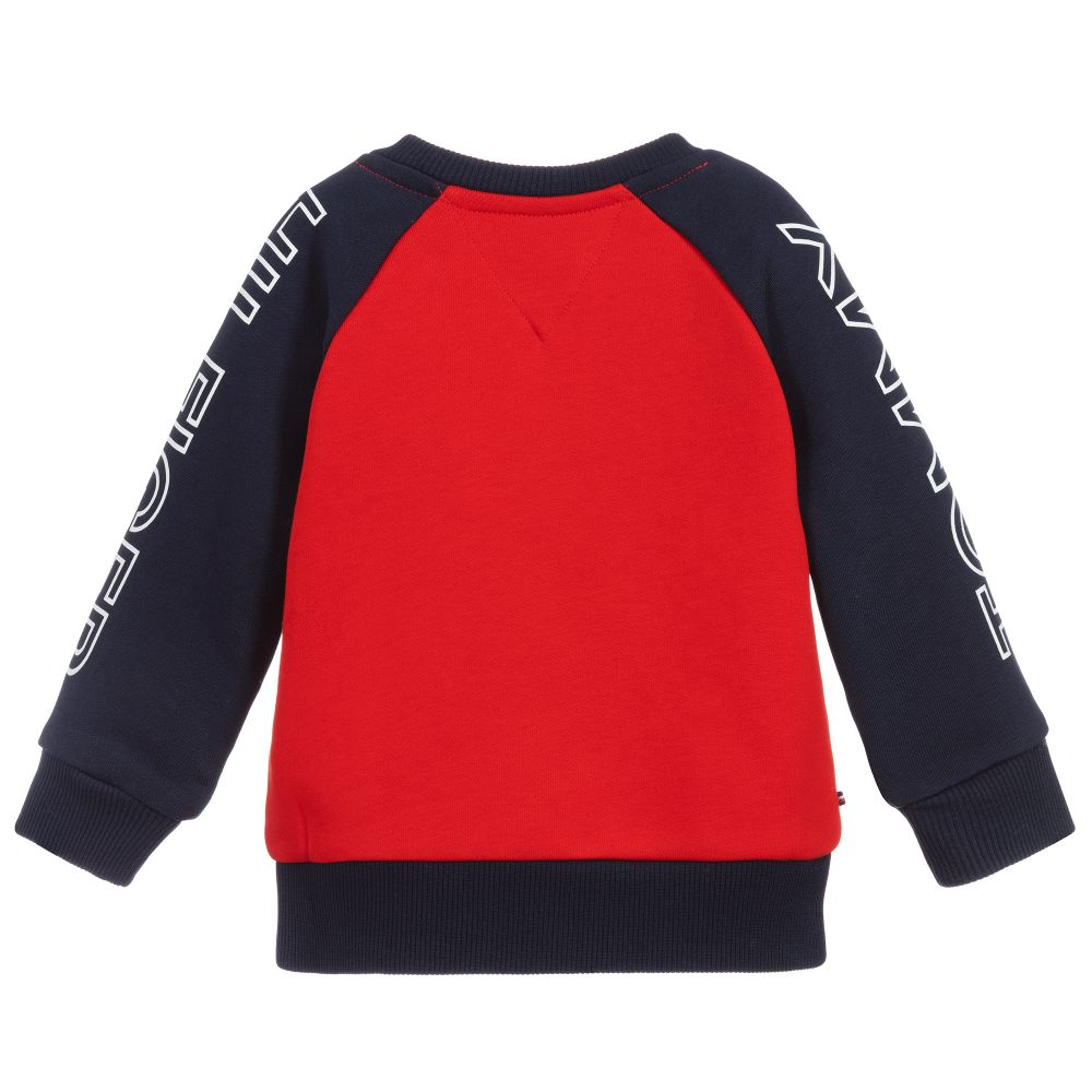 tommy hilfiger red blue logo sweatshirt 323964 169a563a420c8f8995dc51e539f661996c9fc352