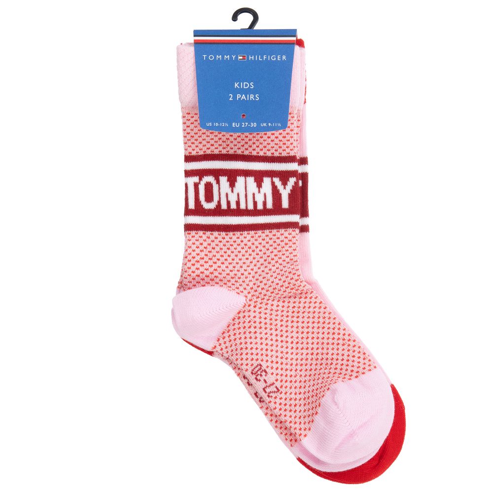 tommy hilfiger red pink socks 2 pack 341158 8f3e04d4a53fc766e64926a862cd26edfd52ddfb