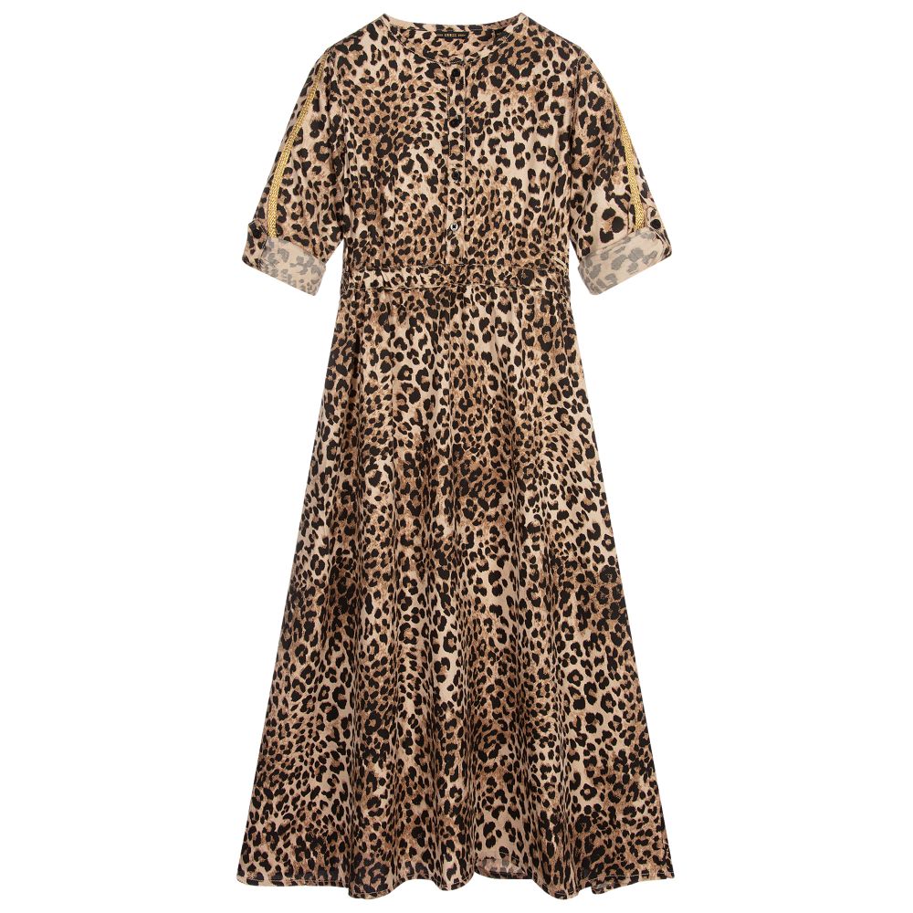 guess leopard print long dress 338147 6fb5df01658e4444847145600fa085ee7e943349