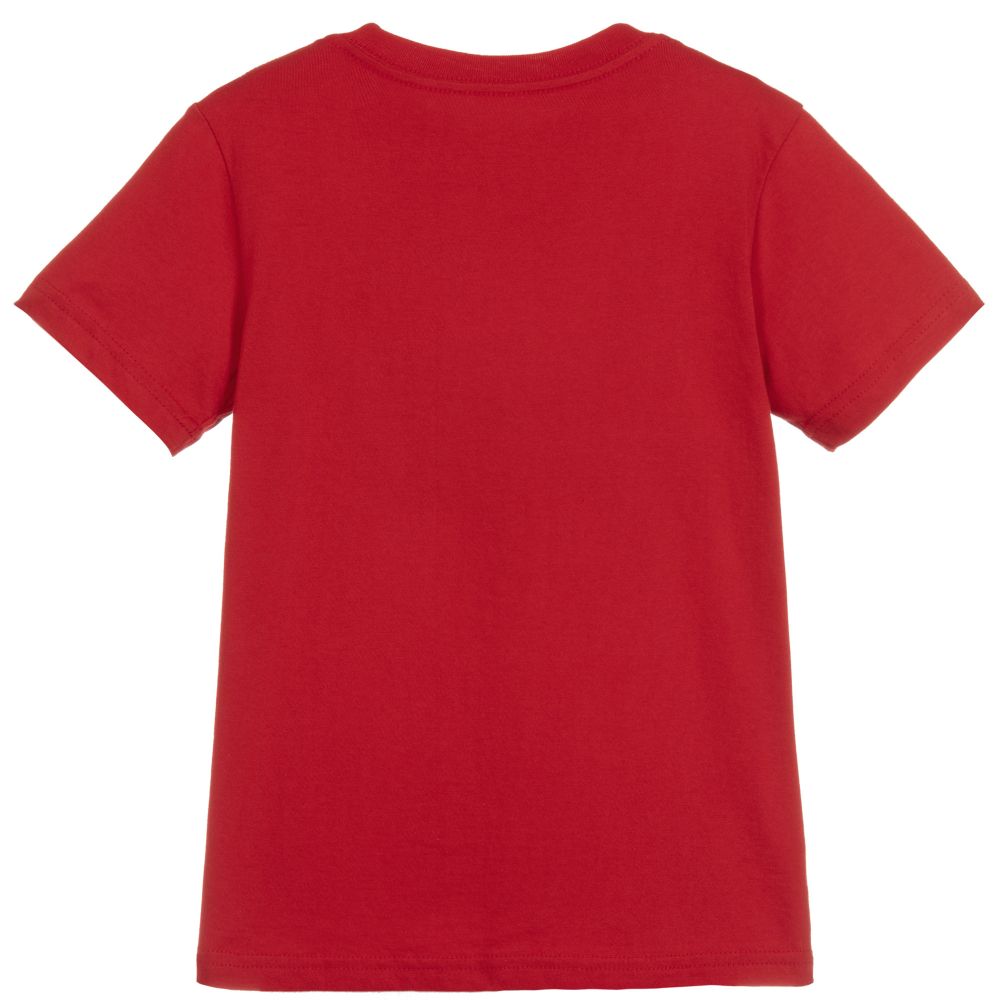 ralph lauren boys red cotton logo t shirt 91247 f6c4c751fdf45488688e2de82c19d540fb2fcf1e
