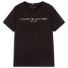tommy hilfiger black cotton logo t shirt 372928 64cd2506a499ceed68668b9d05197454a27b4098