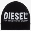 diesel black logo knit hat 392484 cf218234404bdc1d8e4ce8d1dc2c3f7750f5034b