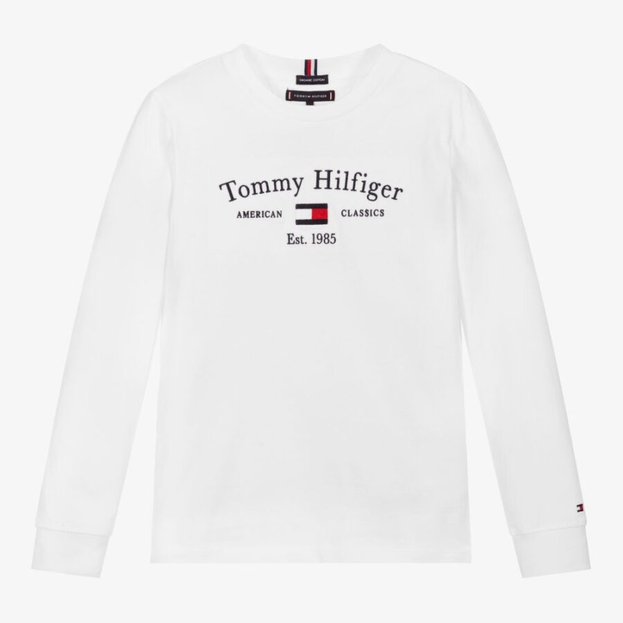 tommy hilfiger teen white logo t shirt 409654 adcd115875c81a91f062971cf18ce73777b17352