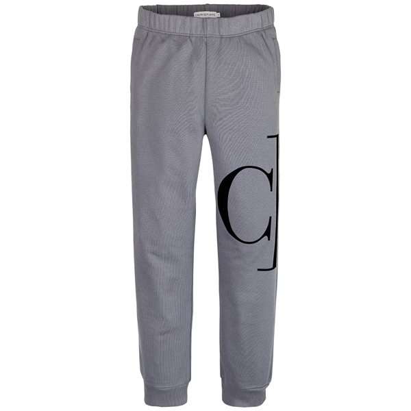 IB0IB01139 Calvin Klein Monogram Sweatpants joggingbukser Asphalt Grey Graa 1