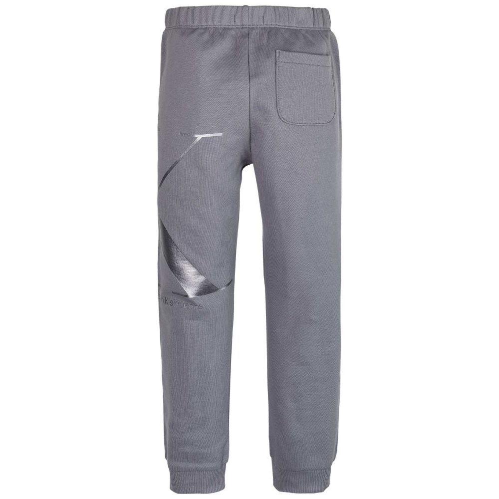 IB0IB01139 Calvin Klein Monogram Sweatpants joggingbukser Asphalt Grey Graa 2 p
