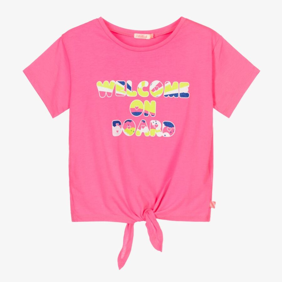 billieblush girls neon pink slogan t shirt 439485 4f183baa92498a3c81a708acf6b43f803fdf847e