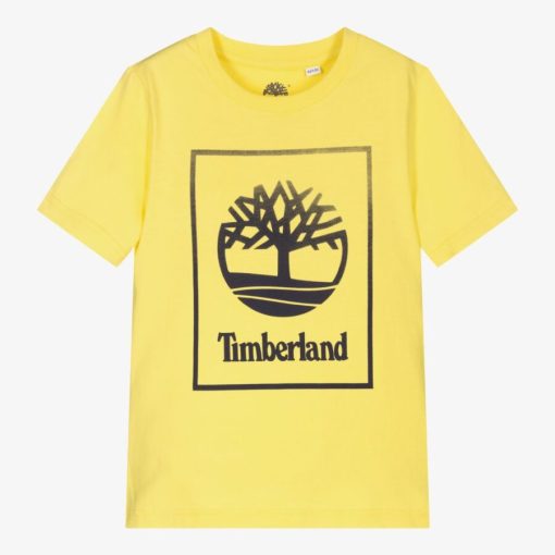timberland boys yellow cotton t shirt 438770 a33407002d5a7f3fcaeee3a8d0343832dbaf39f0
