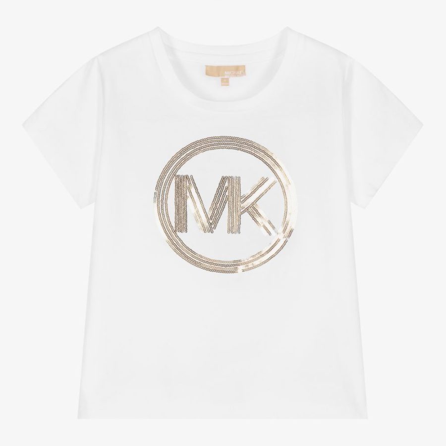 michael kors girls white logo t shirt 437742 0a6841c53b4b0a3a987b45a3b20e95b297d5bf9a