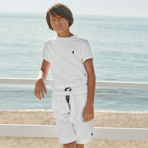 ralph lauren boys white cotton logo t shirt 91245 ca15882e1900e27701b02ffef6016b38fce38531 outfit