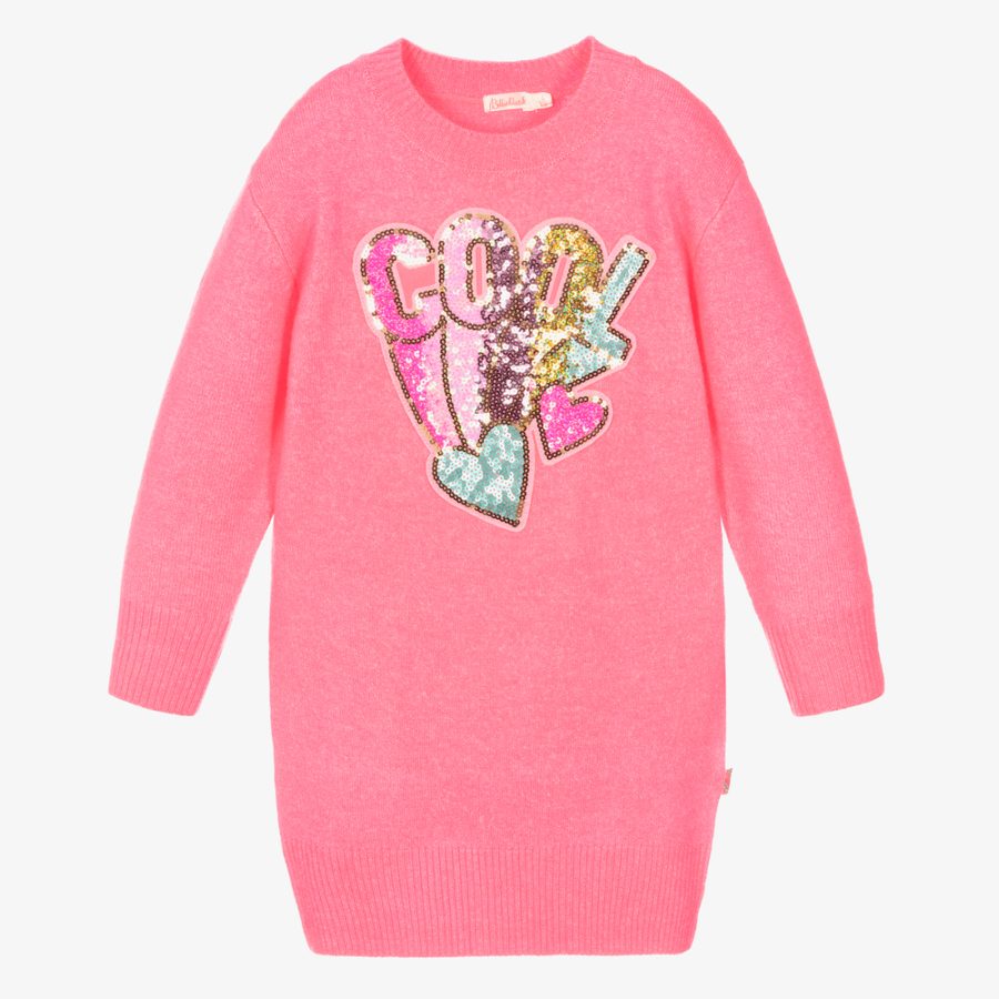 billieblush girls neon pink knitted dress 468395 2d31debb788d82ab0721d33b9b67f67f20570608