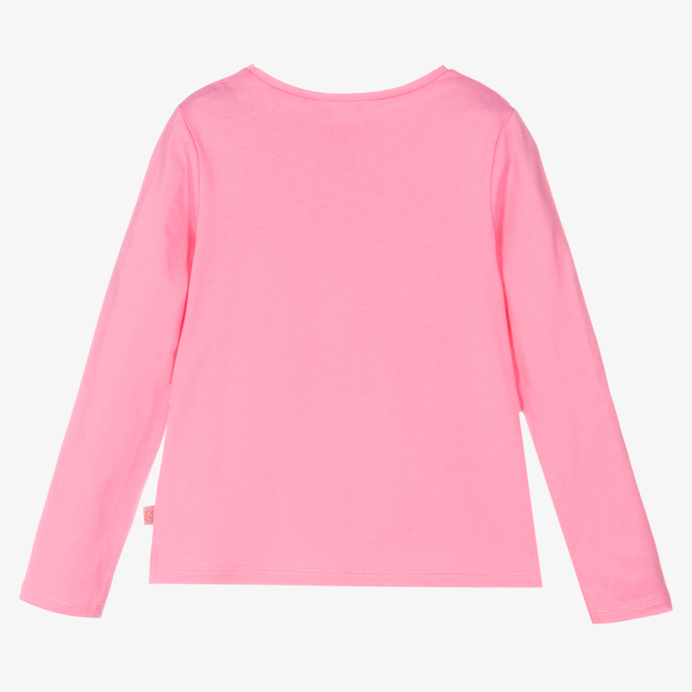 billieblush girls pink cotton logo top 468374 8f970be94510b598e05f293ac687fd3c7c74af21