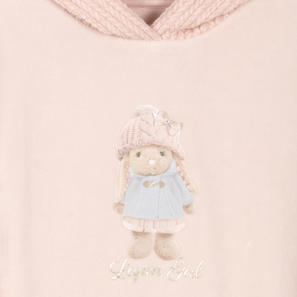 lapin house pink cotton velour knit dress 464731 c87efbb78d154eaa4959e915349fa3d4a90ed16f