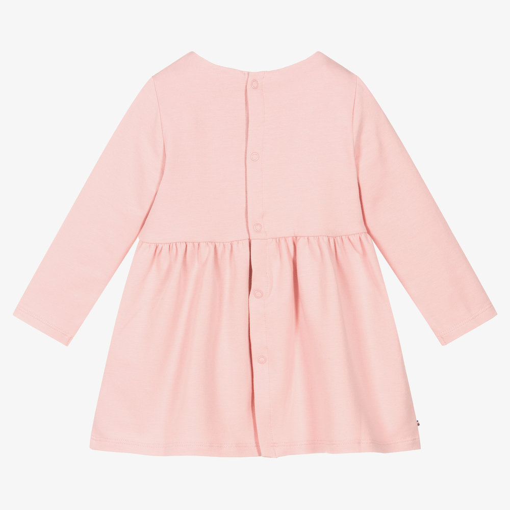 tommy hilfiger baby girls pink cotton dress 453751 33ab89fe098f50e8440ed4915e472d9e719d9a23